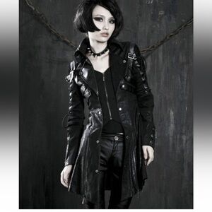 ⭐️Areeno Goth Steampunk Trench Coat⭐️